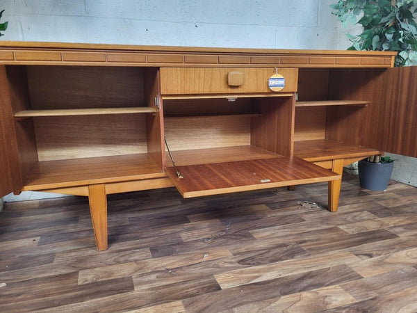 Vintage 60's Teak Compact Sideboard Mid-Century Scandi Retro MCM