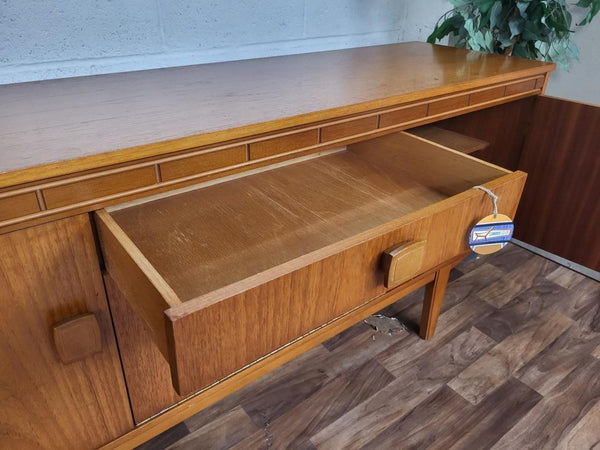 Vintage 60's Teak Compact Sideboard Mid-Century Scandi Retro MCM