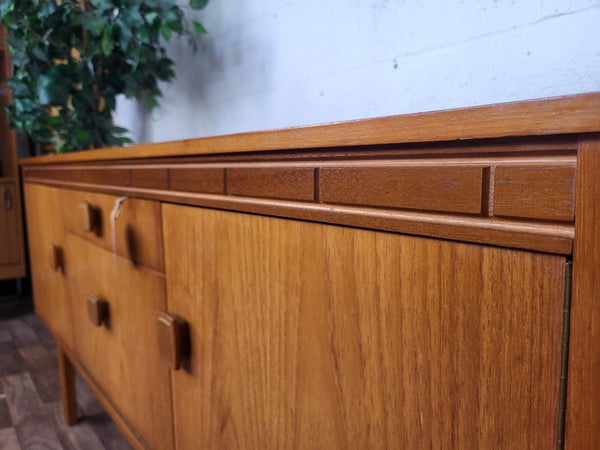 Vintage 60's Teak Compact Sideboard Mid-Century Scandi Retro MCM