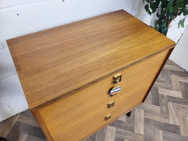 Vintage Mid-Century G Plan Form 5 Teak Chest Of 4 Drawers Retro Danish Scandi