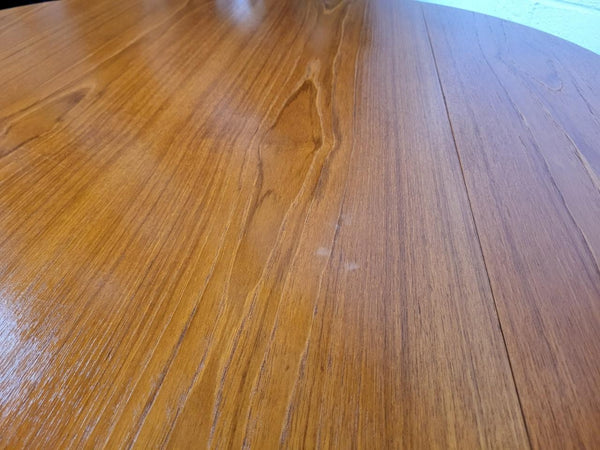 Vintage Mid-Century Round Teak Dropleaf Dining Table Retro Danish Scandi MCM