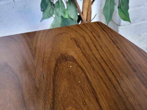 Vintage Mid-Century Uniflex Walnut Dropleaf Dining Table & 4 Chairs Set MCM