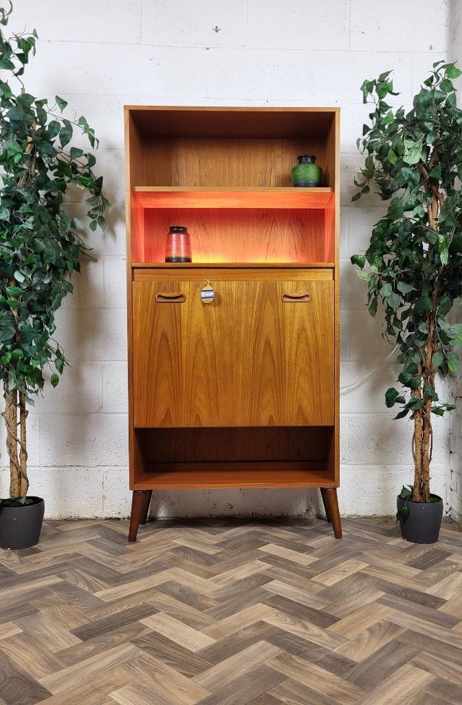 Vintage G Plan Fresco Teak Tall Cabinet Bookcase Mid-Century Retro