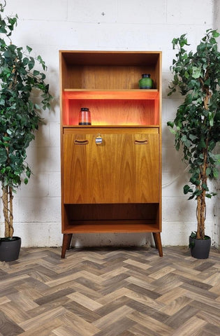 Vintage G Plan Fresco Teak Tall Cabinet Bookcase Mid-Century Retro