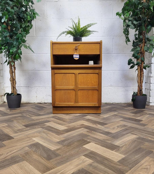 Vintage Nathan Squares Teak Single 1 Drawer Cabinet Mid-Century Retro