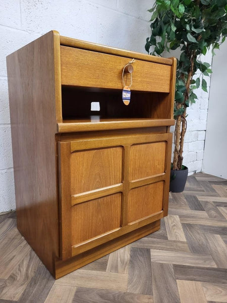Vintage Nathan Squares Teak Single 1 Drawer Cabinet Mid-Century Retro