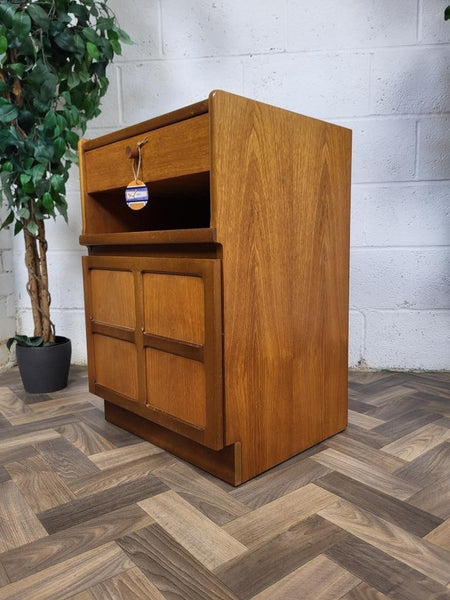 Vintage Nathan Squares Teak Single 1 Drawer Cabinet Mid-Century Retro