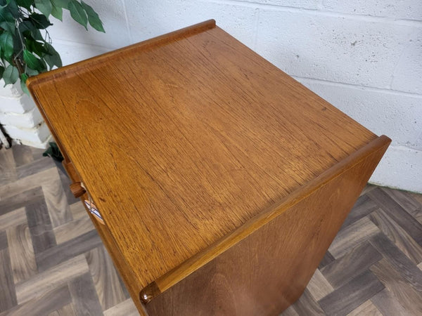 Vintage Nathan Squares Teak Single 1 Drawer Cabinet Mid-Century Retro