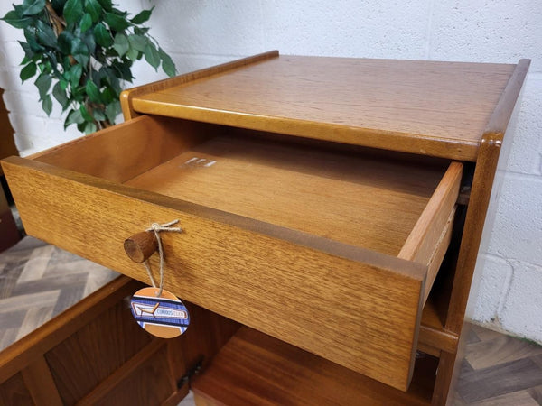 Vintage Nathan Squares Teak Single 1 Drawer Cabinet Mid-Century Retro