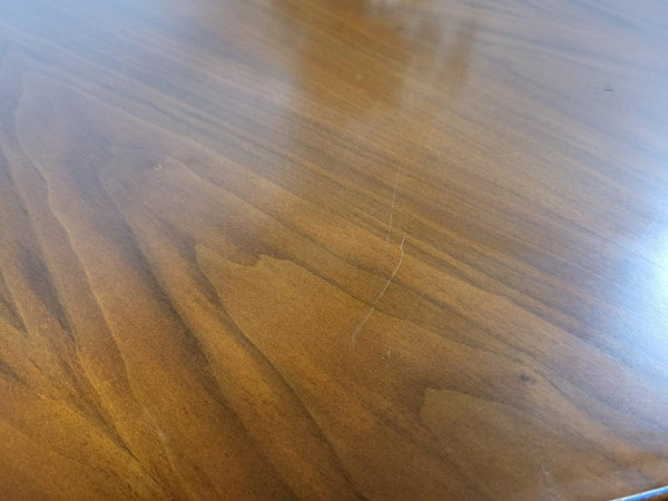 Vintage Mid-Century Jentique Walnut Oval Dropleaf Dining Table Retro Danish MCM
