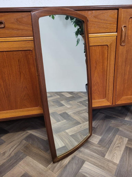 Vintage Mid-Century Teak Wall Mirror Retro 60's Danish Scandi MCM
