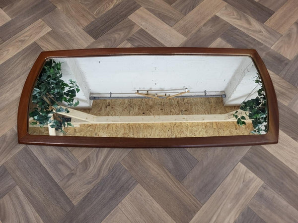 Vintage Mid-Century Teak Wall Mirror Retro 60's Danish Scandi MCM