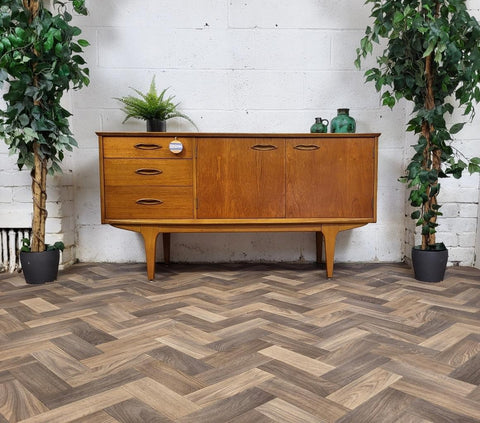Vintage Mid-Century Jentique Teak Compact Sideboard 1960's Retro Danish MCM