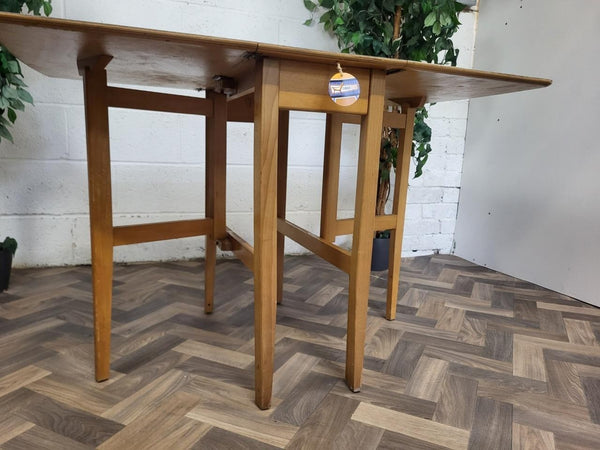 Vintage Mid-Century Grey Mosaic Formica Dropleaf Dining Table Retro Scandi MCM