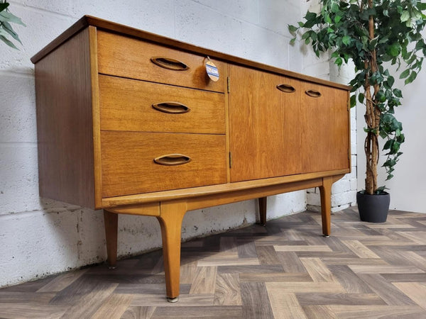 Vintage Mid-Century Jentique Teak Compact Sideboard 1960's Retro Danish MCM