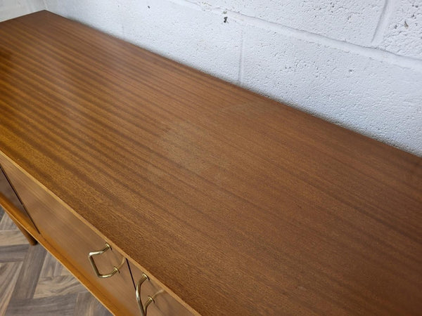 Vintage Mid-Century Uniflex Compact Sideboard Teak & Walnut 1960's Retro MCM