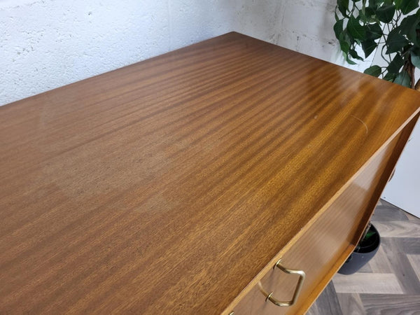 Vintage Mid-Century Uniflex Compact Sideboard Teak & Walnut 1960's Retro MCM