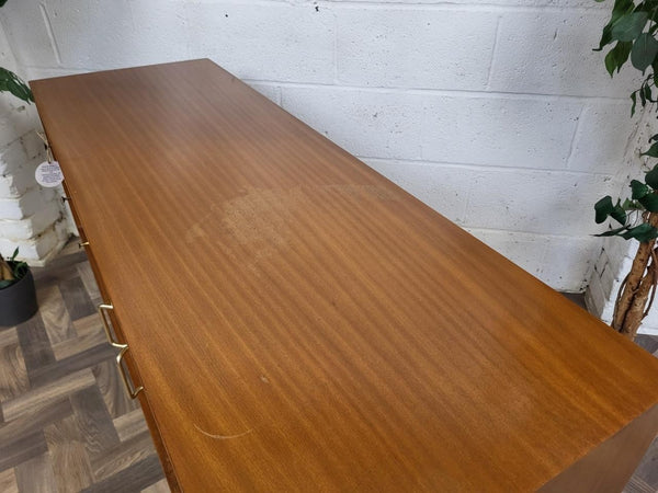 Vintage Mid-Century Uniflex Compact Sideboard Teak & Walnut 1960's Retro MCM