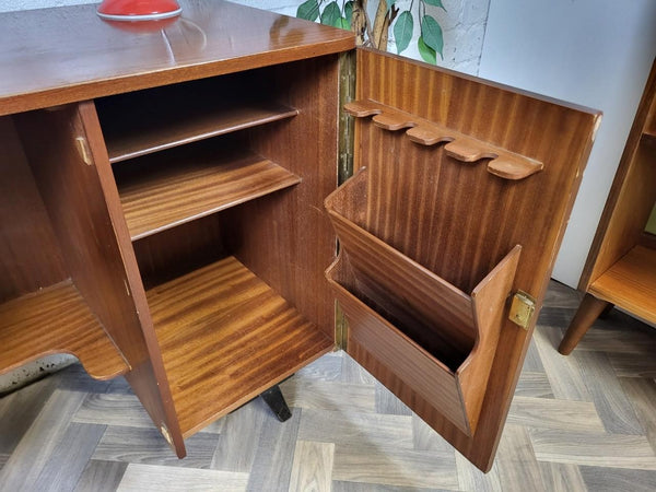 Vintage Mid-Century Magic Box Fold Away Teak Desk Home Office Retro Scandi MCM