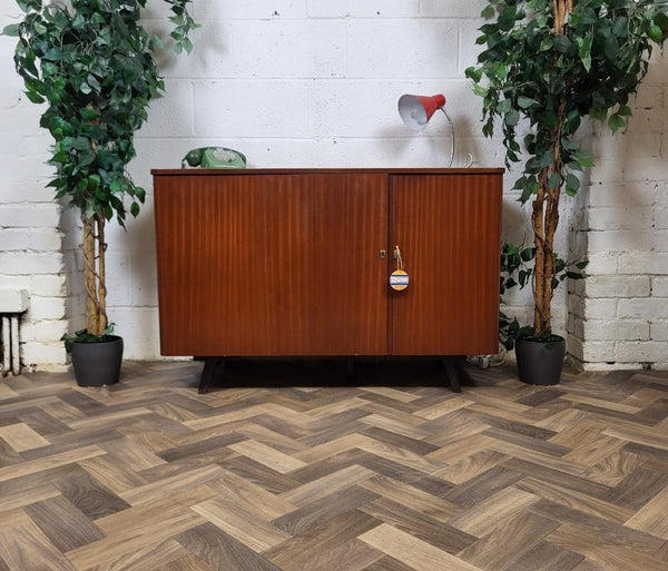 Vintage Mid-Century Magic Box Fold Away Teak Desk Home Office Retro Scandi MCM