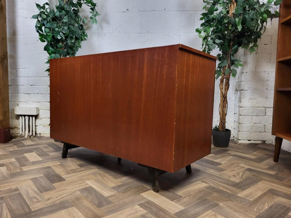 Vintage Mid-Century Magic Box Fold Away Teak Desk Home Office Retro Scandi MCM