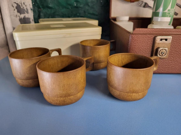 Vintage Mid-Century Sirram Picnic Set In Case Retro Caravan Camper 60's