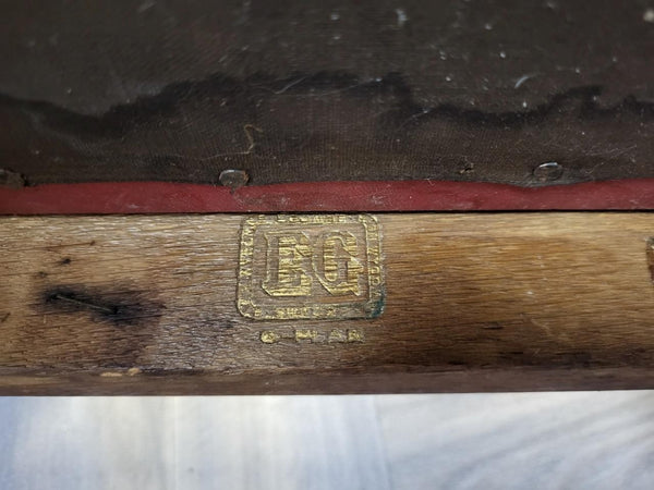 Set Of 4 Vintage G Plan Brandon Dining Chairs Oak & Red Vinyl Mid-Century 50's