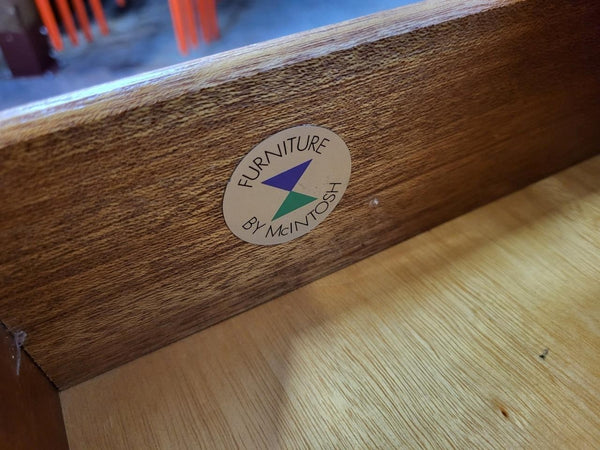 Vintage Mid-Century McIntosh Teak Chest Of 4 Drawers Scandi Danish Retro MCM