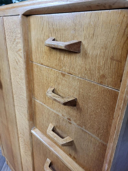 Vintage Mid-Century G Plan Brandon Gentlemans Wardrobe Tallboy Blonde Oak Retro