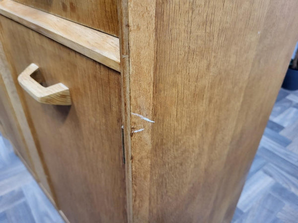 Vintage Mid-Century G Plan Brandon Gentlemans Wardrobe Tallboy Blonde Oak Retro