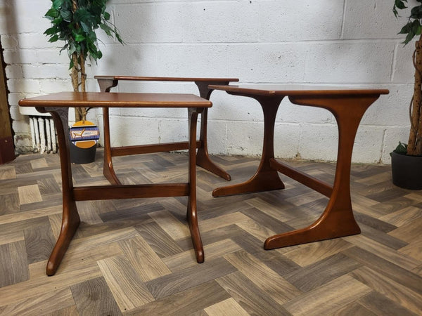 Vintage Mid-Century Jentique Teak Nest Of Tables Danish Scandi Retro