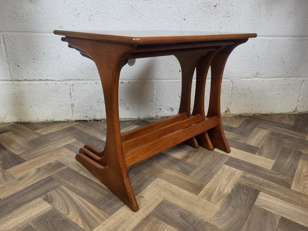 Vintage Mid-Century Jentique Teak Nest Of Tables Danish Scandi Retro