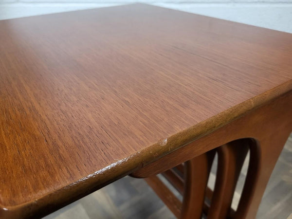 Vintage Mid-Century Jentique Teak Nest Of Tables Danish Scandi Retro