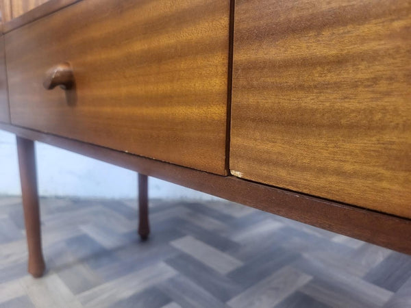 Vintage Mid-Century Avalon Teak Dressing Table With Mirror Scandi Retro MCM