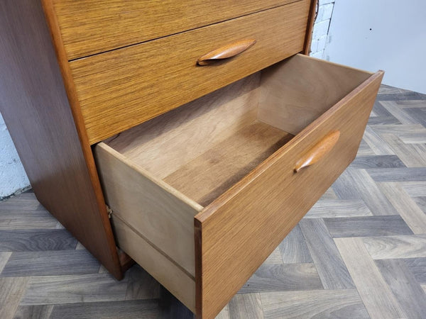 Vintage Mid-Century Austinsuite Teak Chest Of 4 Drawers Scandi MCM Retro