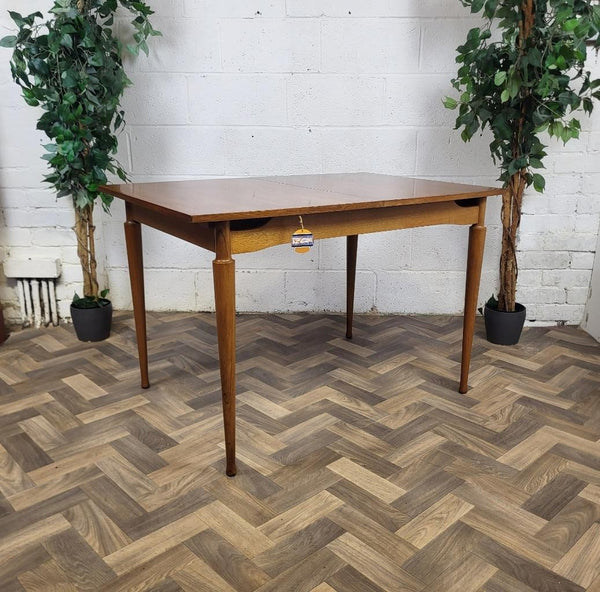 Vintage Mid-Century Greaves & Thomas Teak Extending Dining Table 1960's