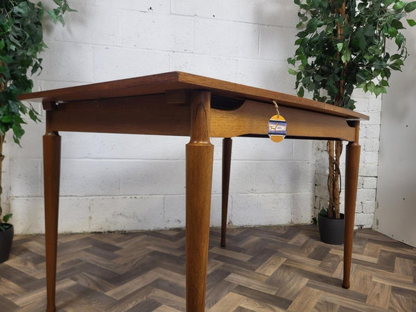 Vintage Mid-Century Greaves & Thomas Teak Extending Dining Table 1960's