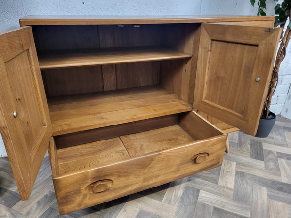 Vintage Mid-Century Ercol Windsor Sideboard Model 467 Blonde Elm 1960's