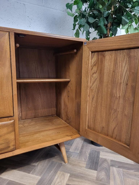 Vintage Mid-Century Ercol Windsor Sideboard Model 467 Blonde Elm 1960's