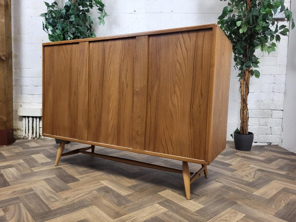 Vintage Mid-Century Ercol Windsor Sideboard Model 467 Blonde Elm 1960's