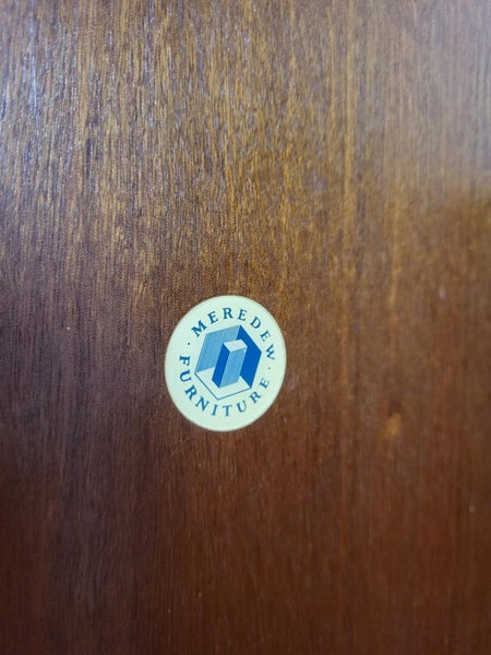 Vintage Mid-Century Meredew Gentlemans Wardrobe Tallboy Blonde Oak Retro MCM