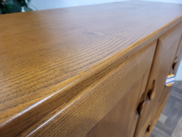 Vintage Mid-Century Ercol Windsor Sideboard Model 467 Blonde Elm 1960's