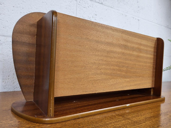 Vintage Mid-Century Teak Floating Hall Telephone Shelf Danish Scandi Retro MCM