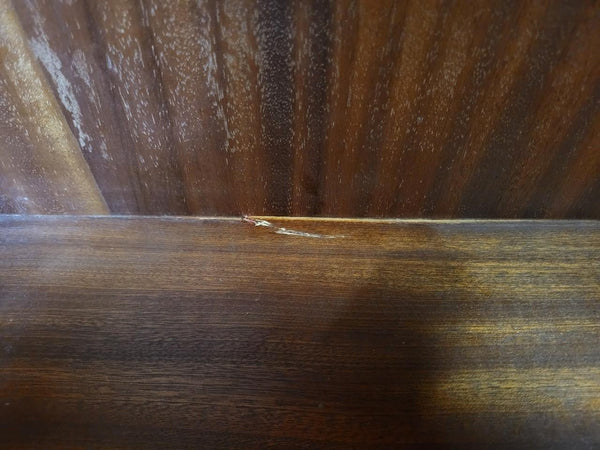 Vintage Mid-Century McIntosh Teak & Glass Long Bookcase Slim Sideboard Retro