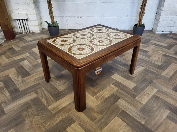 Vintage Mid-Century G Plan Teak & Tiled Coffee Table Retro Danish Scandi MCM