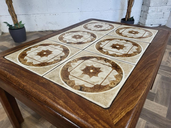 Vintage Mid-Century G Plan Teak & Tiled Coffee Table Retro Danish Scandi MCM