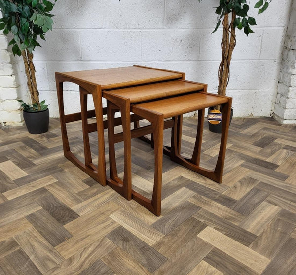 Vintage G Plan Quadrille Teak Nest Of Tables Mid-Century Scandi Retro