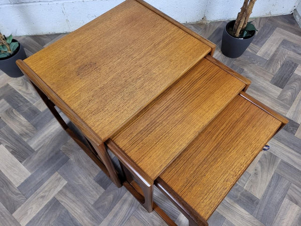 Vintage G Plan Quadrille Teak Nest Of Tables Mid-Century Scandi Retro