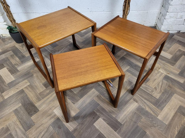 Vintage G Plan Quadrille Teak Nest Of Tables Mid-Century Scandi Retro