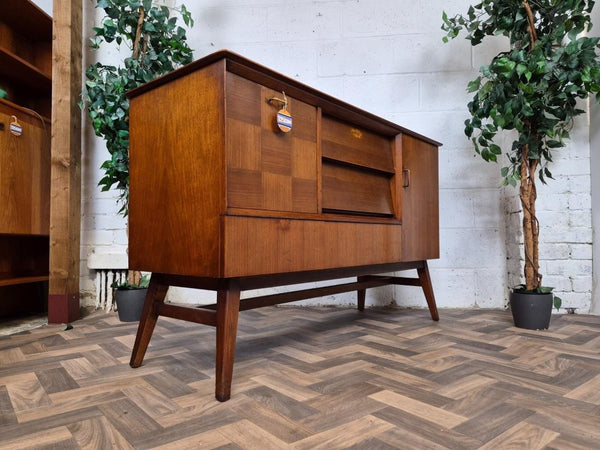 Vintage Mid-Century Beautility Walnut Sideboard 1950's Scandi Retro
